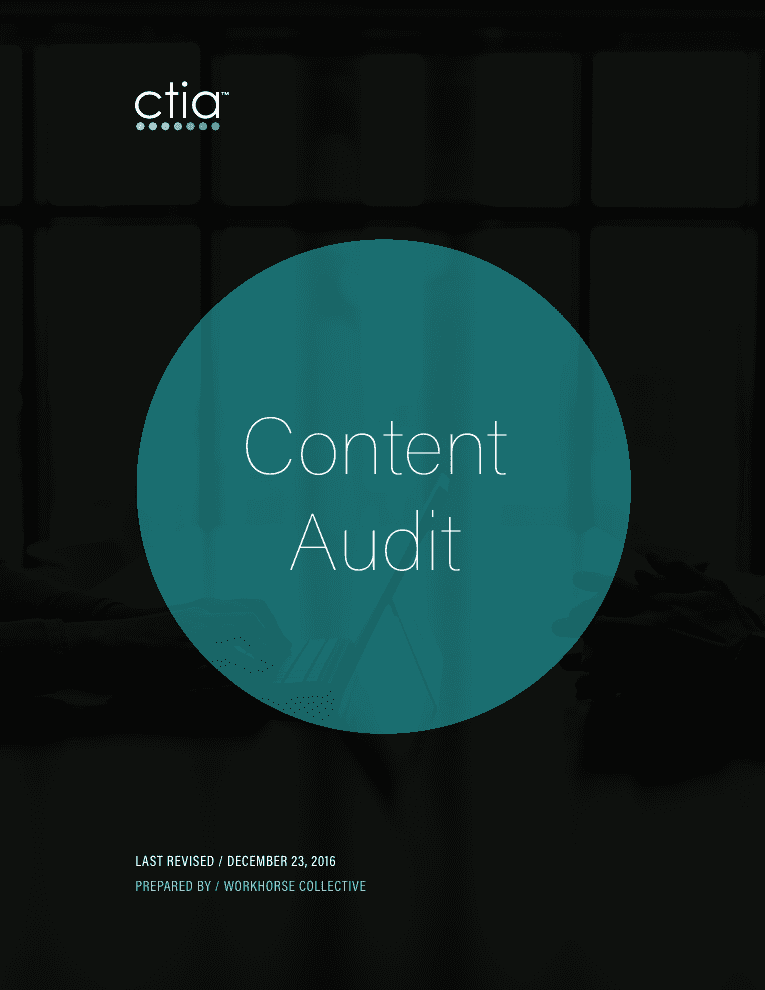 CTIA annual report · 2016 draft cover
