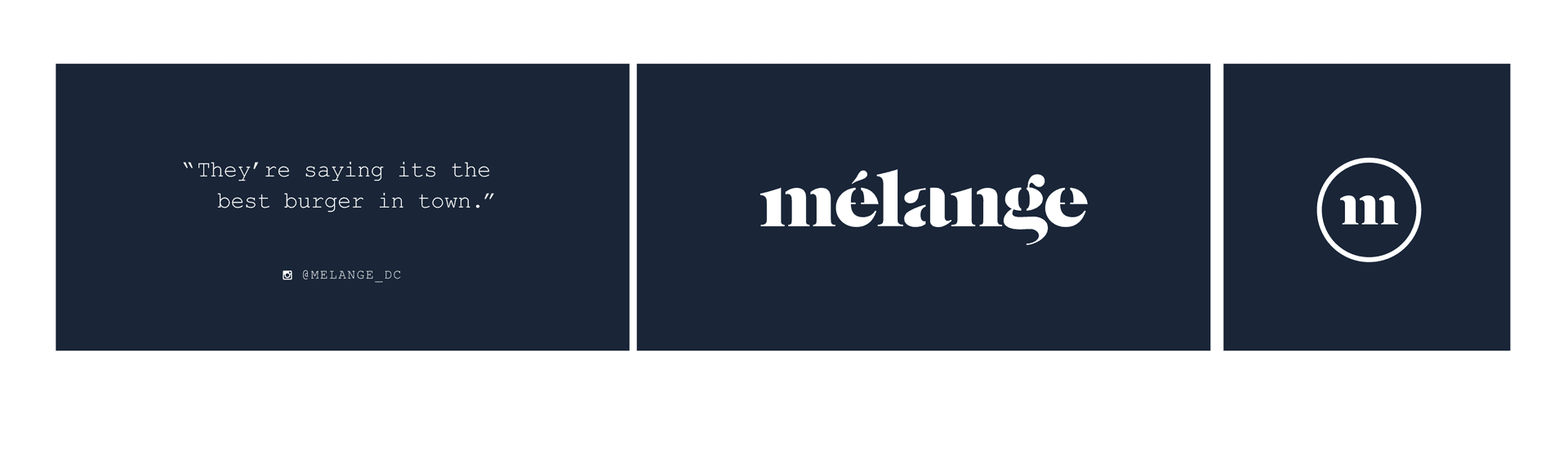 Mélange signage · production AI master