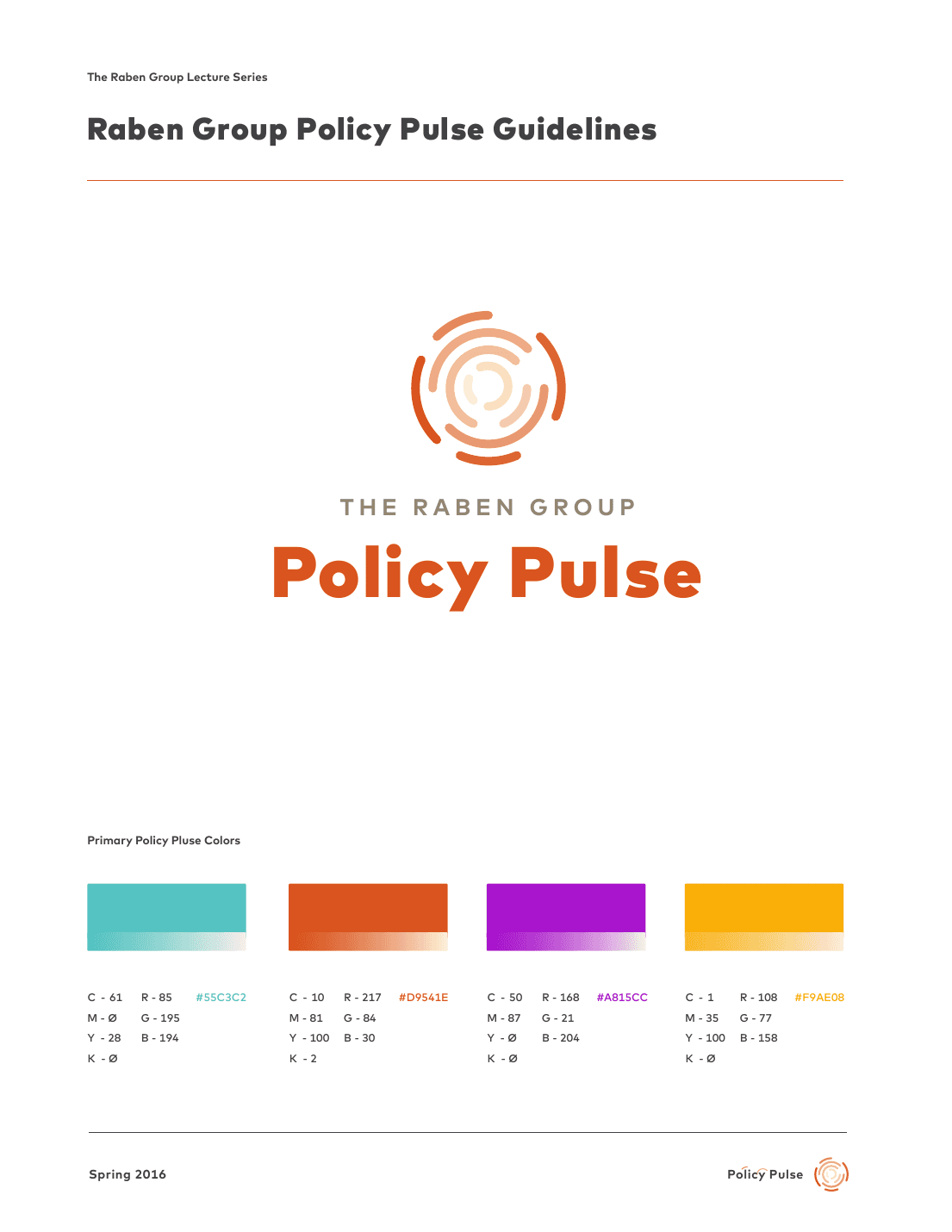 Parent palette · four primary event-type colors