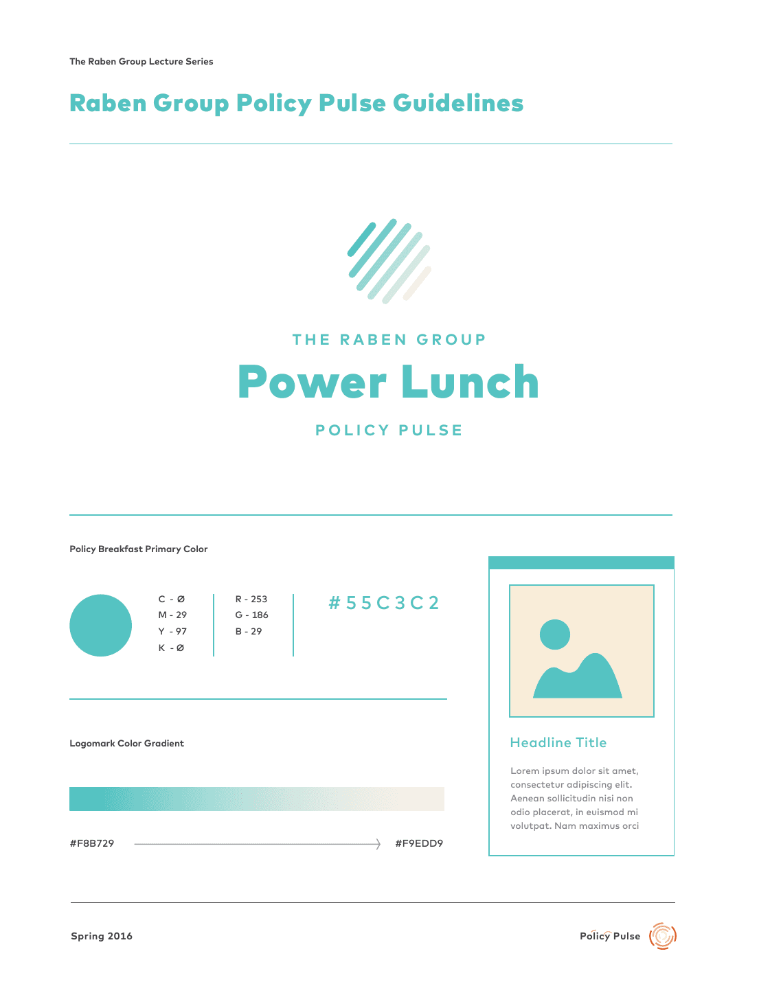 Power Lunch spec spread · teal