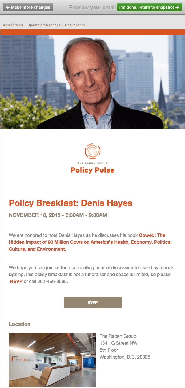 Policy Pulse generic email template