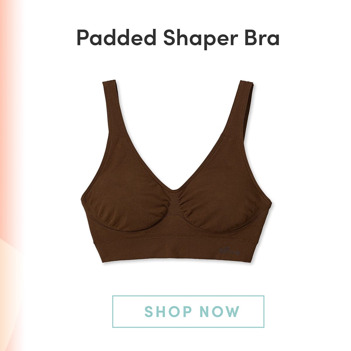 Product card: the Padded Shaper Bra in the deepest of the nude shades