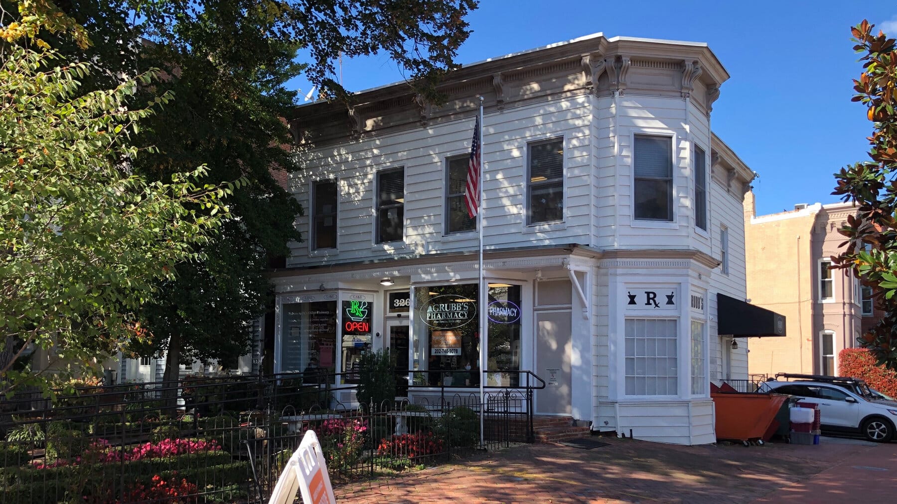 Grubb's Pharmacy storefront on East Capitol Street