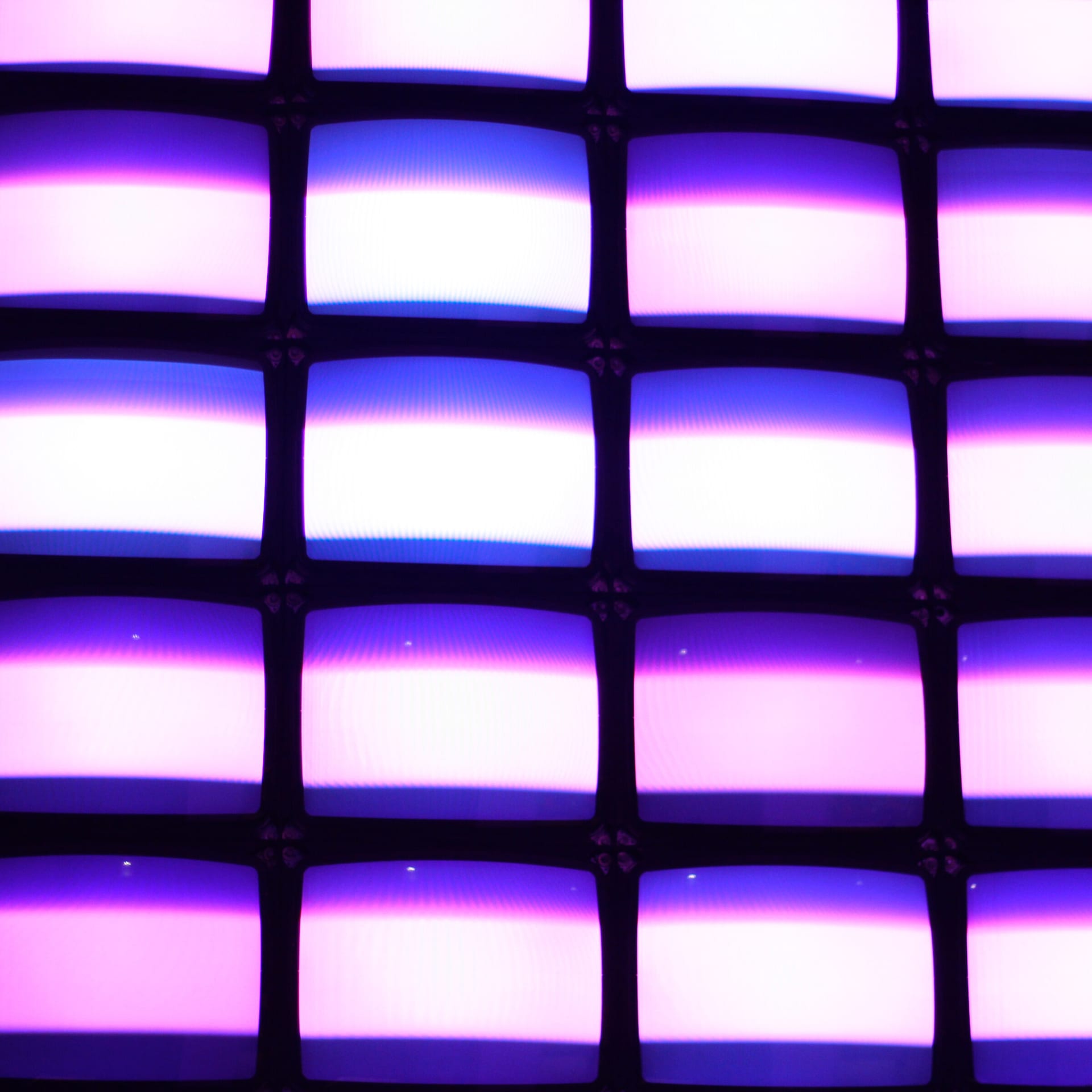 Grid of violet light panels
