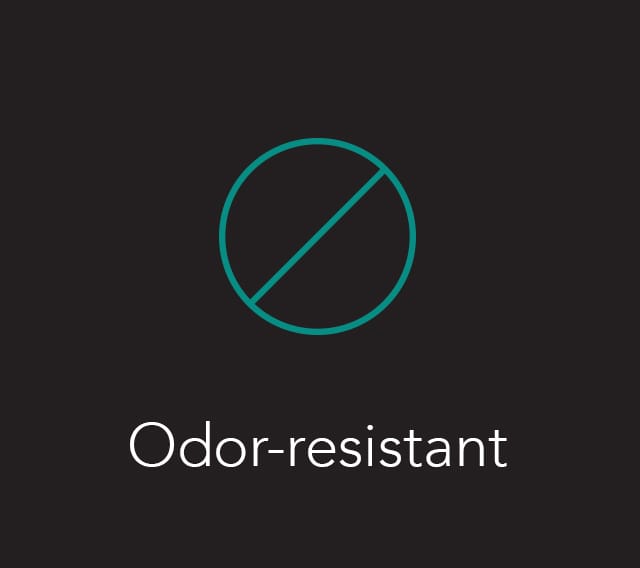 Feature card: Odor-resistant