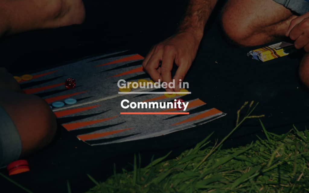 Pillar · Grounded in Community (backgammon, outdoor)