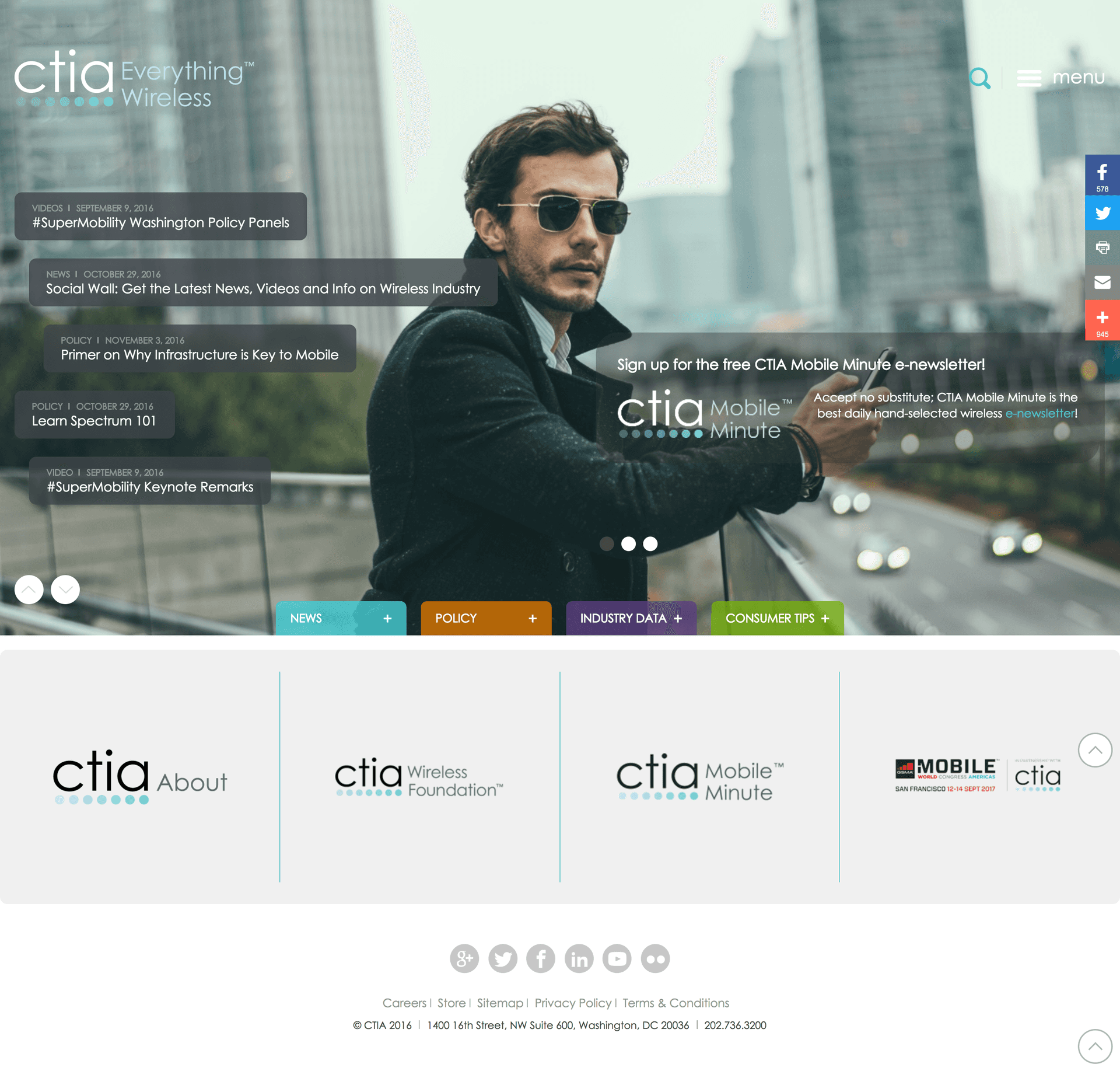 ctia.org home audit screenshot