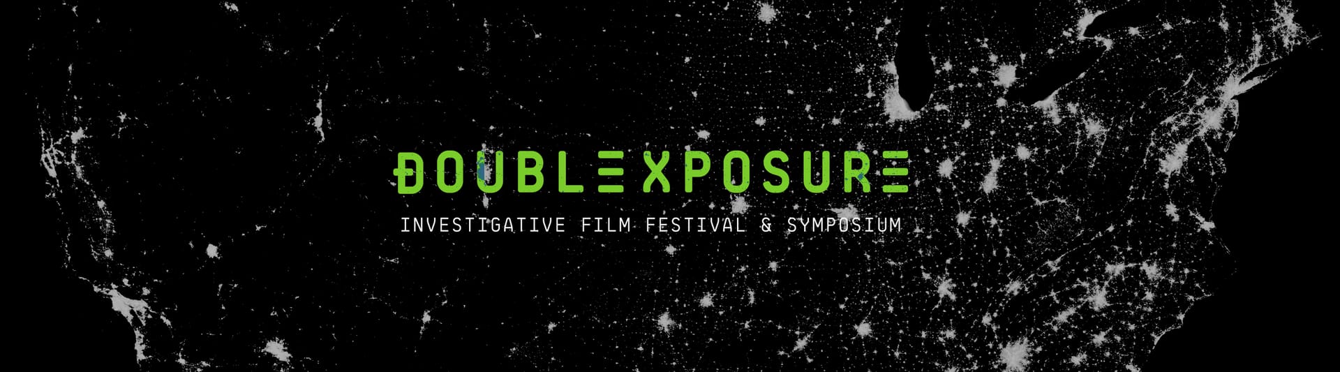 The 2025 horizontal banner: the seaboard at night in a green frame with the festival name