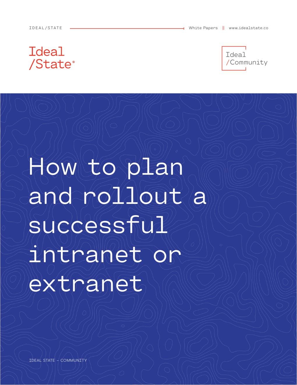 White paper cover