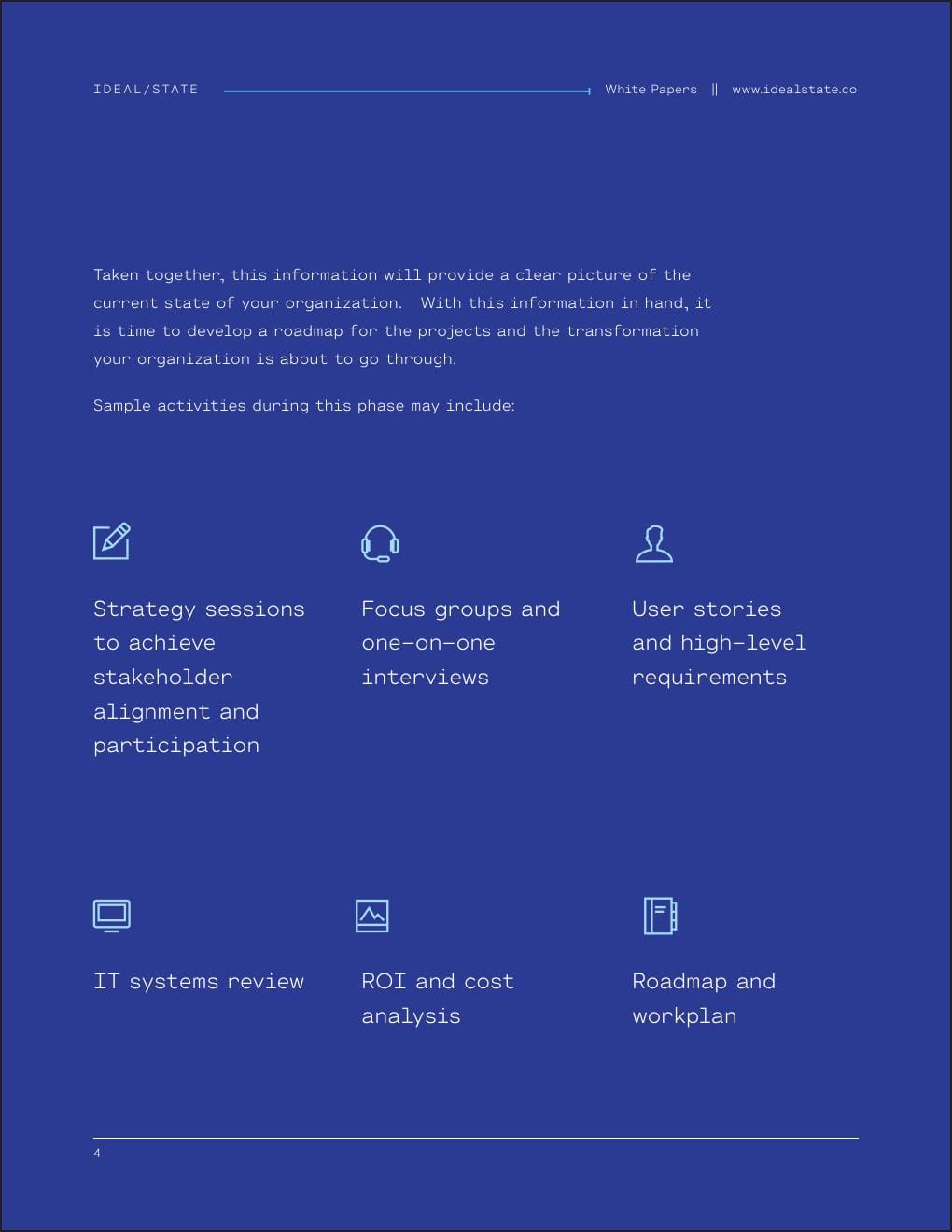White paper interior