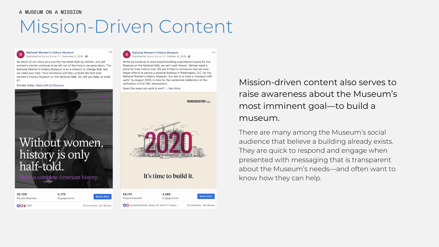 Mission-driven content · build-it case