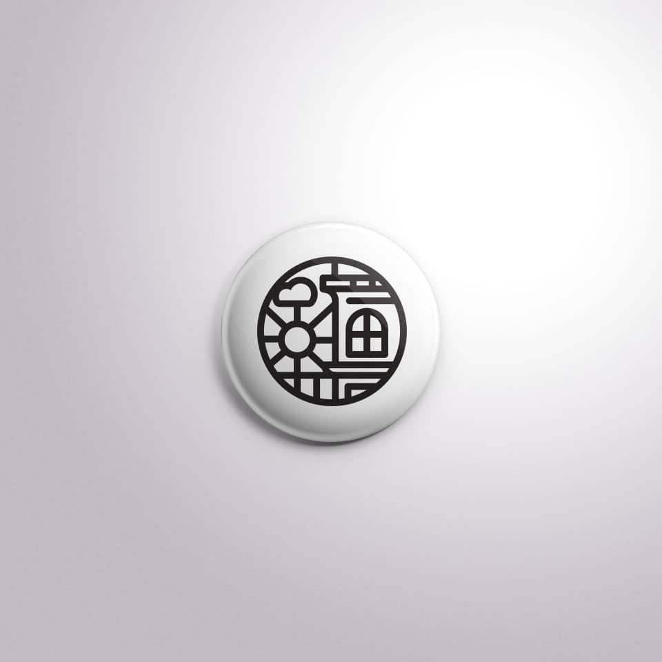 Window pin · medallion mark