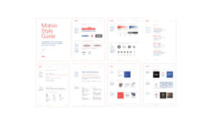 Motivo Style Guide layout 8 spreads